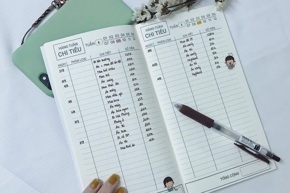 Lập bảng chi tiêu cá nhân trong 1 tháng giúp bạn kiểm soát thu nhập tốt hơn