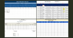 Bảng chấm công theo giờ