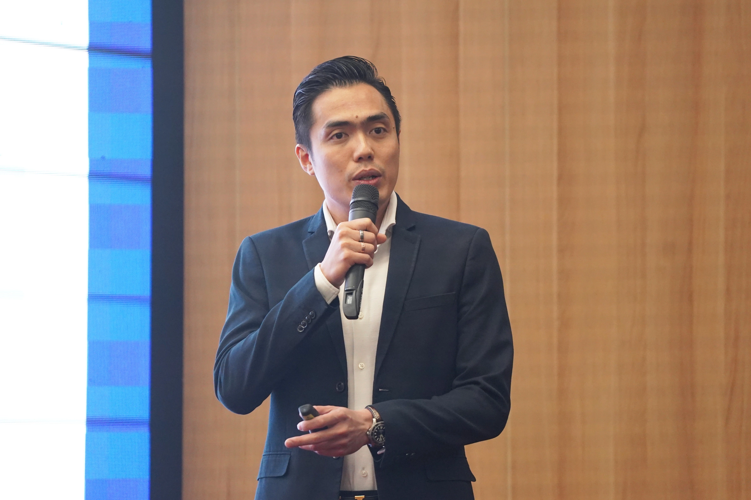 Ông Nguyễn Huy, Trưởng ban Công nghệ - Hiệp hội Dữ liệu quốc gia. Ảnh: Lưu Quý