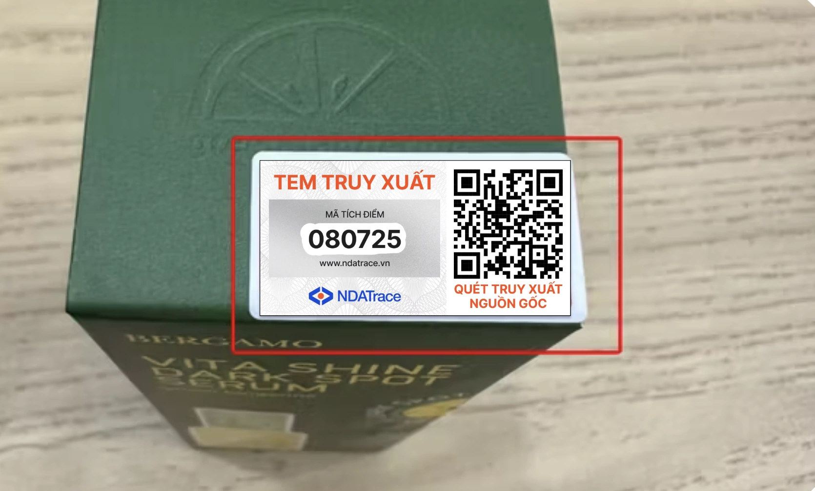 Ảnh minh họa mã định danh sản phẩm, có thể được tra cứu bằng mã QR. Ảnh: Huy Nguyễn